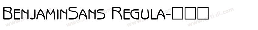 BenjaminSans Regula字体转换